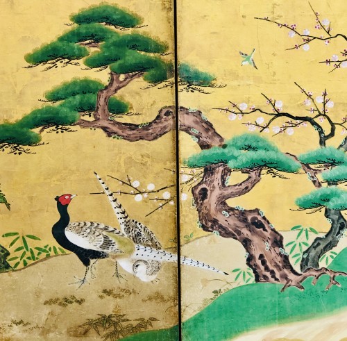  - Paravent japonais à 6 panneaux - Ecole Kano