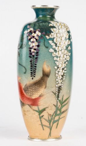 Vase japonais en cloisonné par Ogasawara Shuzo - Arts d