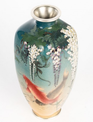  - Vase japonais en cloisonné par Ogasawara Shuzo