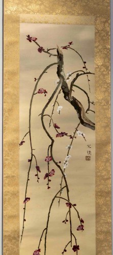 Asian Works of Art  - Japanese pair of kakemono by Sano Kosui (1896-1960)