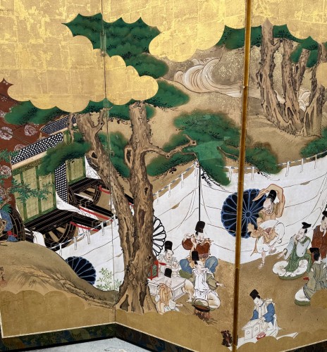 Paravent japonais à 6 panneaux - scènes de vie - Arts d