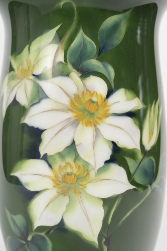 Asian Works of Art  - Important Japanese cloisonne vase by Ando Jubei