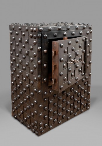 Northern Italian / French hobnail safe - Curiosities Style Directoire