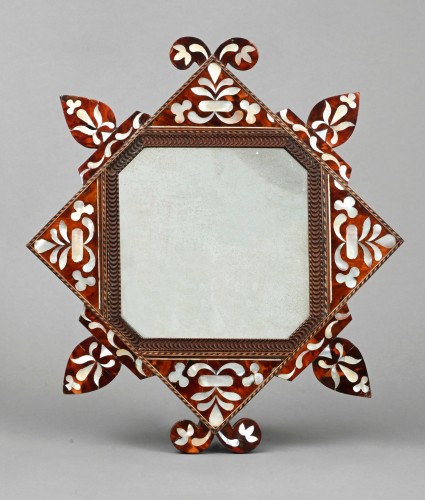Peruvian or mexican enconchado mirror - Mirrors, Trumeau Style Louis XVI