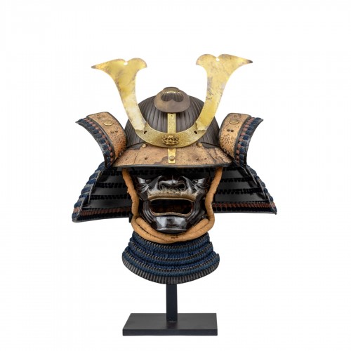 An iron Kabuto sujibachi with 62 plates