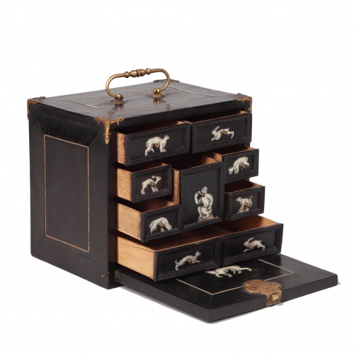 A miniature augsburg collector’s cabinet - Furniture Style Renaissance