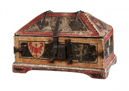 Coffret à lettres peint Médiéval
