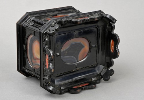 Mobilier Cabinet & Coffre - Coffret d'Augsbourg en agate peint