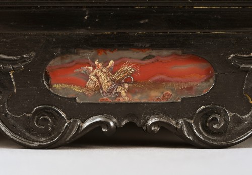 Louis XIII - Coffret d'Augsbourg en agate peint