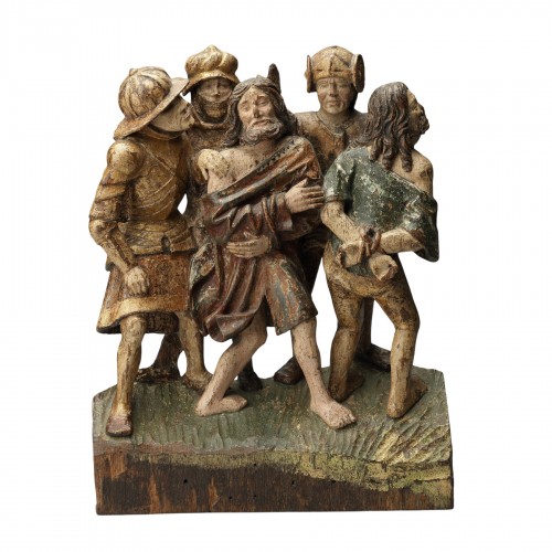 Le Bon et le Mauvais Larron, Pays-Bas méridionaux Vers 1515