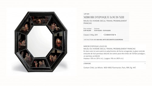 A  rare and impressive Dutch mirror. - 