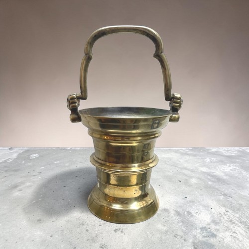 A Flemish bronze holy-water font - 