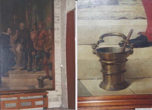 11th to 15th century - A Flemish bronze holy-water font