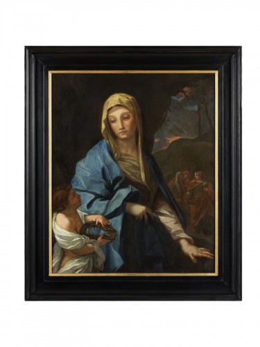 Les Trois Marie et la Mère de Dieu avec une couronne d'épines