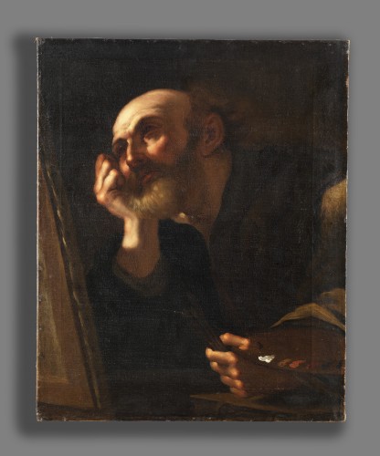 Tableaux et dessins Tableaux XVIIe siècle - Saint Luc, Maître italien du XVIIe siècle