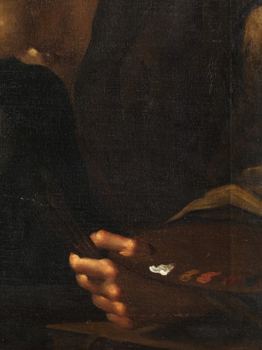 Saint Luc, Maître italien du XVIIe siècle - Torres Nieto Fine Arts