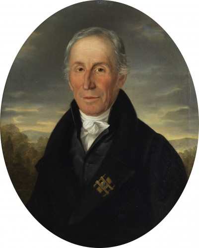 Portrait of a well-dressed man adorned with an order - Paintings & Drawings Style Restauration - Charles X