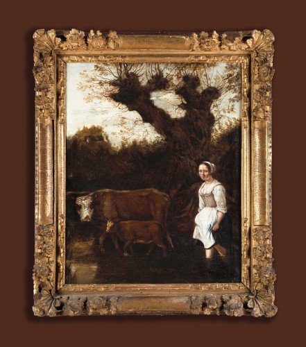 Pastoral scene, attributed / Circle of Jan Siberechts 1627 Antwerp – c. 1703 London, - 