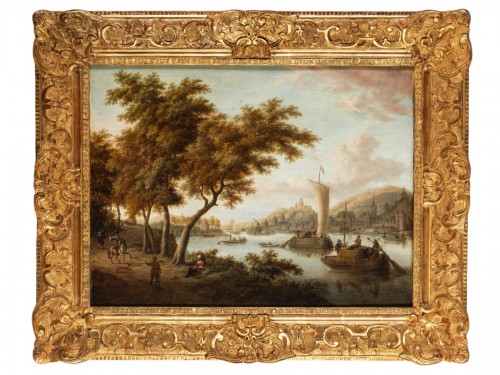 Jacobus Storck (1641 - 1693) - Vue de Bacharach