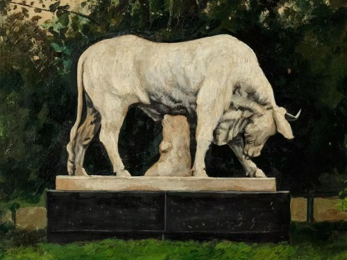 The bull by ernst moritz geyger in humboldthain - Art nouveau