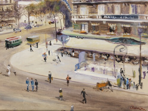 Paintings & Drawings  - Lucien Adrion (1889 - 1979) - In the Streets of Paris