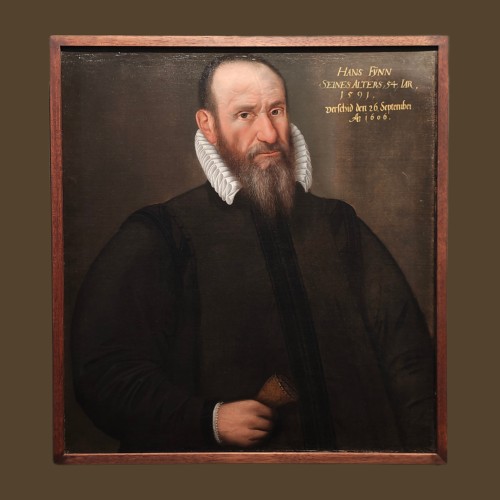 Portrait of the merchant Hans Finn the Elder , Nuremberg Master of 1591