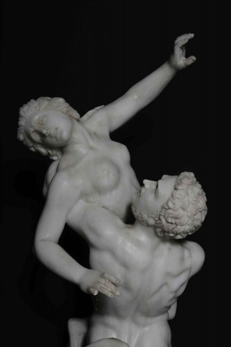 XIXe siècle - Groupe en marbre d'après Giambologna, "L'enlèvement des Sabines", Naples, 19e siècle