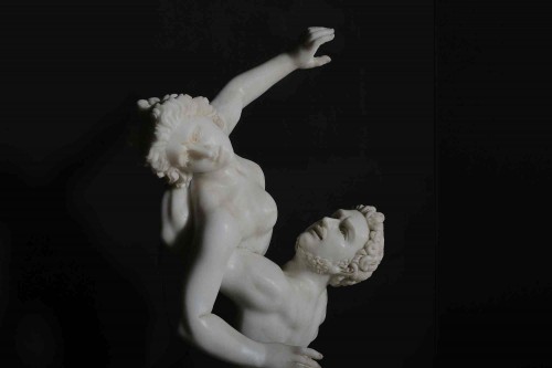 Groupe en marbre d'après Giambologna, "L'enlèvement des Sabines", Naples 19e siècle - Napoléon III