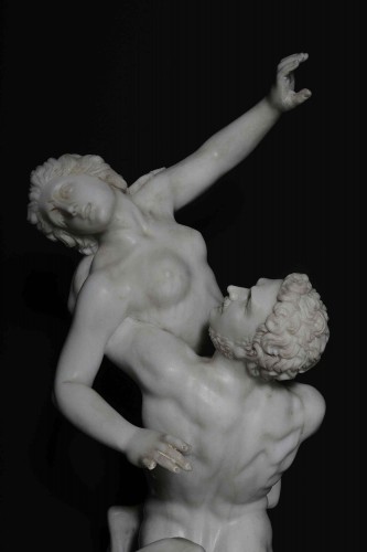 Napoléon III - Groupe en marbre d'après Giambologna, "L'enlèvement des Sabines", Naples 19e siècle