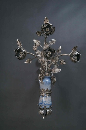 Lighting  - Pair Of Large Sconces With Albarelli From The 18th, Italy Early 20t