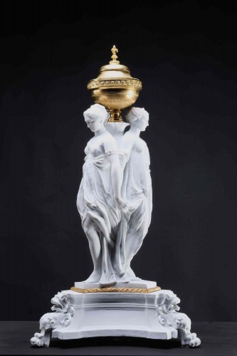 19th century - Important biscuit porcelain group &quot;The Three Graces&quot;, Manufacture de Sèvres