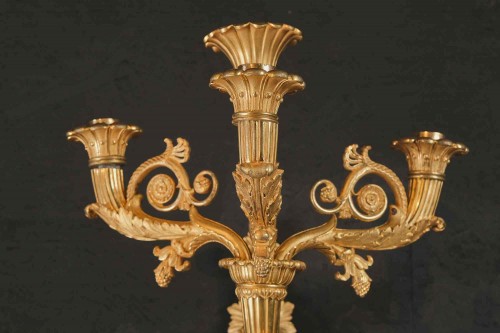 A Pair Of Charles X Sconces In Gilt Bronze, Paris, Circa 1830 - 