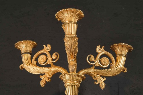 Antiquités - A Pair Of Charles X Sconces In Gilt Bronze, Paris, Circa 1830