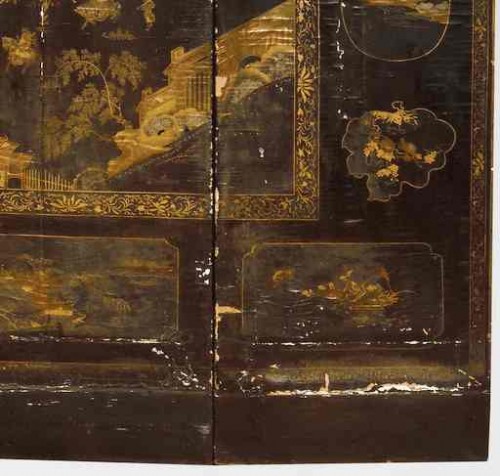  - Eight-Panel Coromandel Lacquer Screen, China, Quing, late 18th c