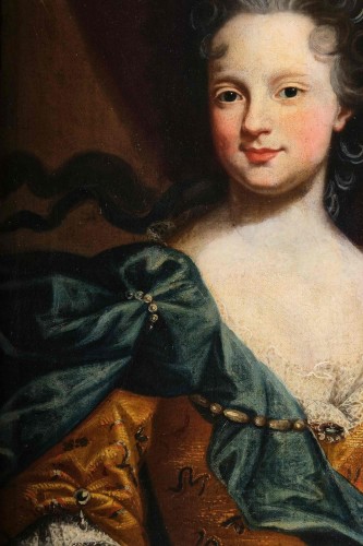 17th century - Portrait of Marie-Adelaide de Savoie - Attributed to Pierre Gobert (1662-1744 Paris)