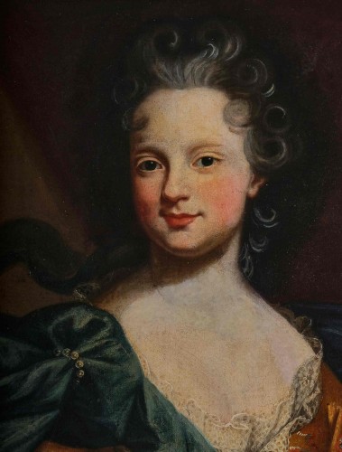 Antiquités - Portrait of Marie-Adelaide de Savoie - Attributed to Pierre Gobert (1662-1744 Paris)