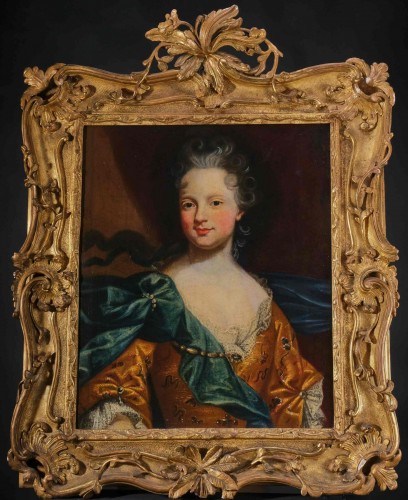 Antiquités - Portrait de Marie-Adélaïde de Savoie, Paris v.1700 - Attribué à Pierre Gobert (1662 - 1744)