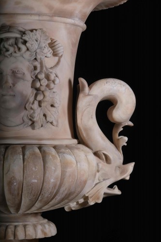 Empire - Important vase en albâtre de forme Médicis, Rome, vers 1800