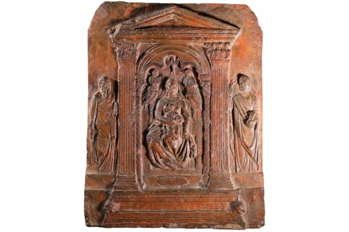 Relief en terre cuite avec scène de l'Annonciation, Italie fin du 16e siècle