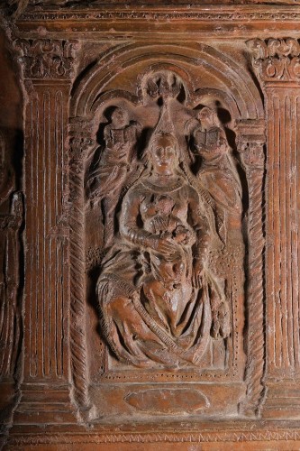 Religious Antiques  - Terracotta Relief With Scene Of The Annunciation, Southern Italy, Late 16th