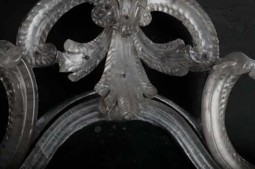 Régence - Paire de miroirs de Murano en verre argenté, vers 1730