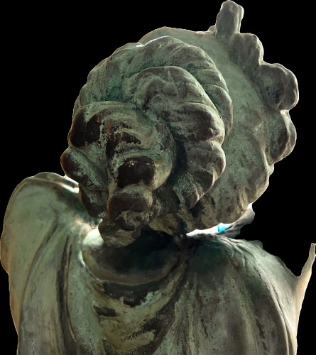 Napoléon III - Pair of Statues by A. Durenne, Circa 1890 after Antoine Dumaige (1830-1888)