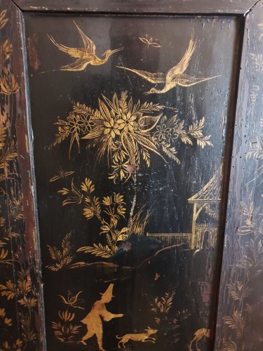 Restauration - Charles X - Petite armoire en laque de chine, France du sud 1ière moitié du 19e siècle