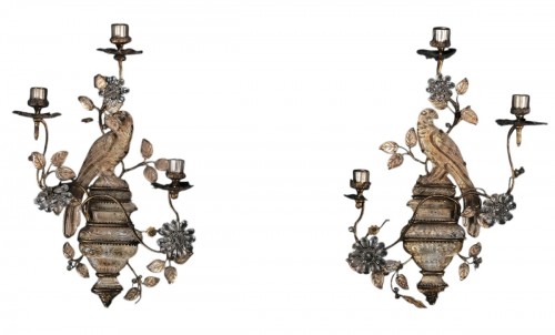 Important Pair of Wall Lights by Baguès from the Early Production,circa1930