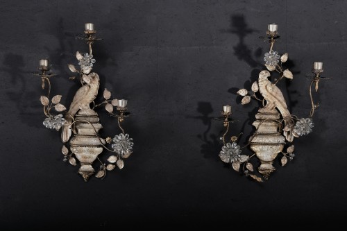 Important Pair of Wall Lights by Baguès from the Early Production,circa1930 - Lighting Style Art Déco