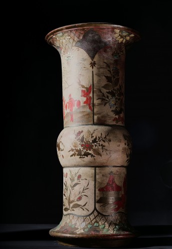 Porcelain & Faience  - Pair Of Cold-painted Porcelain Vases In The Chinese Style,Berlin Circa 1800