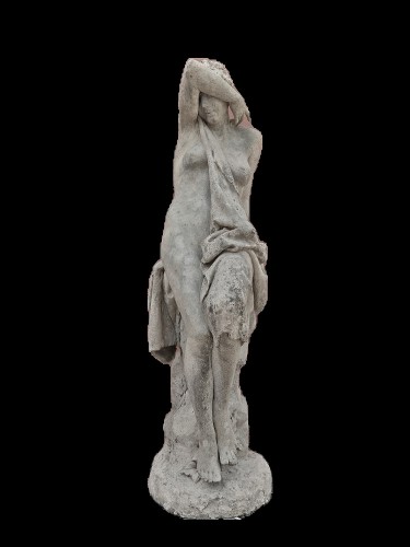 Grace With Golden Veil,Turin ca.1930 - Architectural & Garden Style Art nouveau