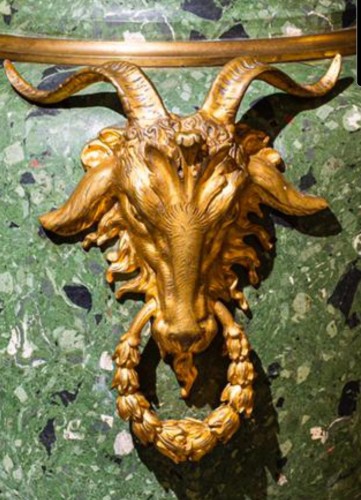 Decorative Objects  - Important Scagliola Vase With Gilt Bronzes, Rome Mid-19th Century