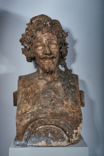 Dionysos et Ariadne, Bustes en Terrecuitte, Italie 1800 - Uwe Dobler Interiors