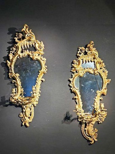 A pair of fine George II mirrors, London, c. 1770, labelled ‘William Froom’ - Mirrors, Trumeau Style 
